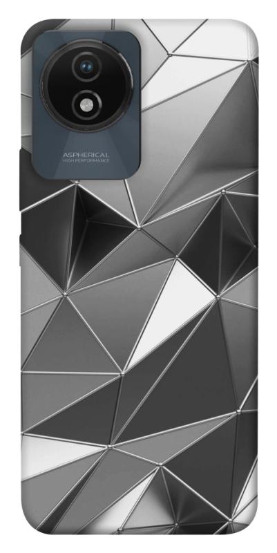 Чехол itsPrint Silver для Vivo Y02, паттерн, купить оптом с доставкой