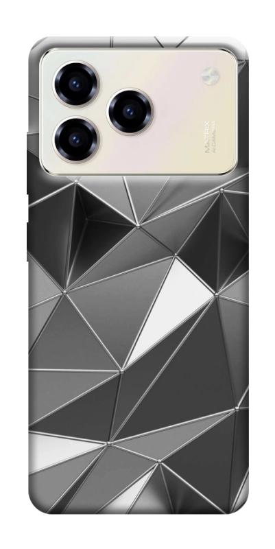 Чехол itsPrint Silver для ZTE Blade A76, паттерн, купить оптом с доставкой