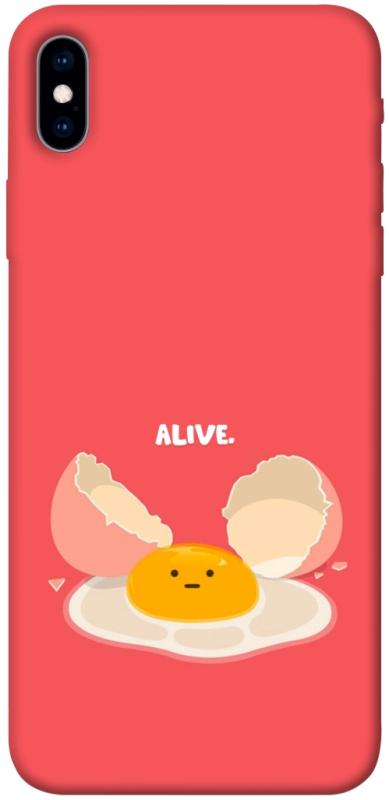 Чехол itsPrint Alive Egg для Apple iPhone XS Max (6.5"), еда, купить оптом с доставкой