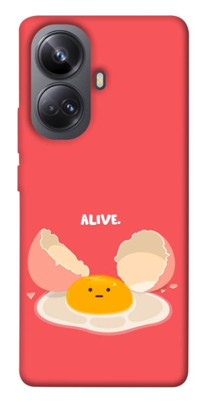 Чехол itsPrint Alive Egg для Realme 10 Pro+, еда, купить оптом с доставкой