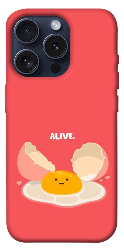 Чехол itsPrint Alive Egg для Apple iPhone 15 Pro (6.1"), еда, купить оптом с доставкой