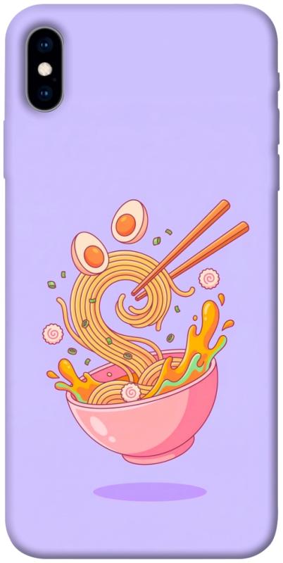 Чехол itsPrint Cartoon noodles для Apple iPhone X (5.8"), еда, купить оптом с доставкой
