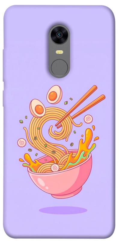 Чехол itsPrint Cartoon noodles для Xiaomi Redmi 5 Plus / Redmi Note 5 (Single Camera), еда, купить оптом с доставкой
