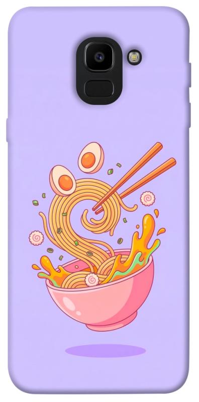 Чехол itsPrint Cartoon noodles для Samsung J600F Galaxy J6 (2018), еда, купить оптом с доставкой
