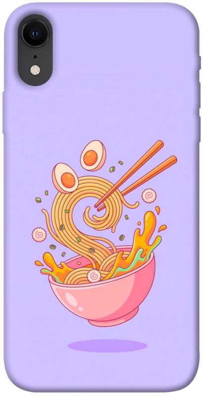 Чехол itsPrint Cartoon noodles для Apple iPhone XR (6.1"), еда, купить оптом с доставкой