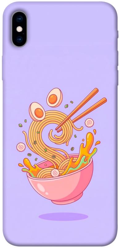 Чехол itsPrint Cartoon noodles для Apple iPhone XS Max (6.5"), еда, купить оптом с доставкой
