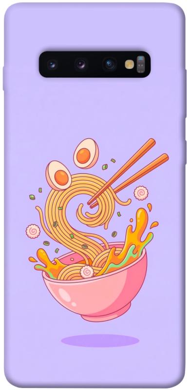 Чехол itsPrint Cartoon noodles для Samsung Galaxy S10+, еда, купить оптом с доставкой
