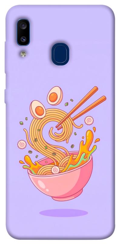 Чехол itsPrint Cartoon noodles для Samsung Galaxy A20 / A30, еда, купить оптом с доставкой