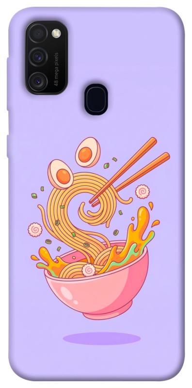 Чехол itsPrint Cartoon noodles для Samsung Galaxy M30s / M21, еда, купить оптом с доставкой