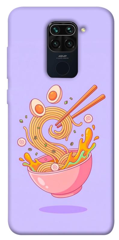 Чехол itsPrint Cartoon noodles для Xiaomi Redmi Note 9 / Redmi 10X, еда, купить оптом с доставкой