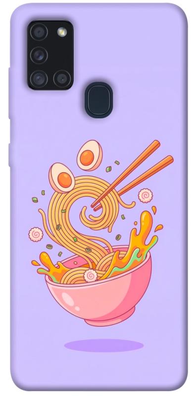 Чехол itsPrint Cartoon noodles для Samsung Galaxy A21s, еда, купить оптом с доставкой