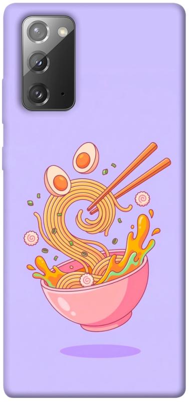 Чехол itsPrint Cartoon noodles для Samsung Galaxy Note 20, еда, купить оптом с доставкой