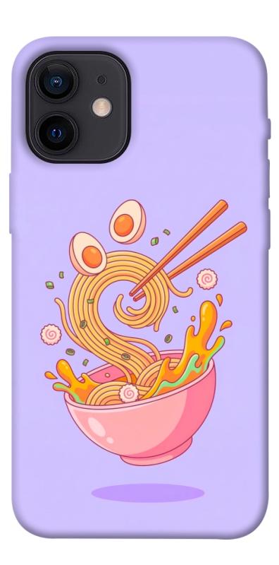 Чехол itsPrint Cartoon noodles для Apple iPhone 12 mini (5.4"), еда, купить оптом с доставкой