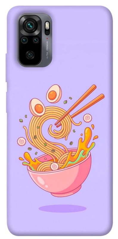 Чехол itsPrint Cartoon noodles для Xiaomi Redmi Note 10 / Note 10s, еда, купить оптом с доставкой