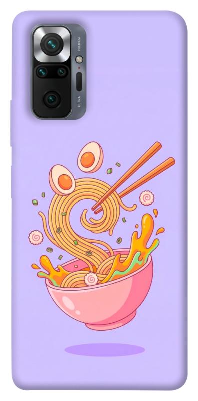 Чехол itsPrint Cartoon noodles для Xiaomi Redmi Note 10 Pro, еда, купить оптом с доставкой
