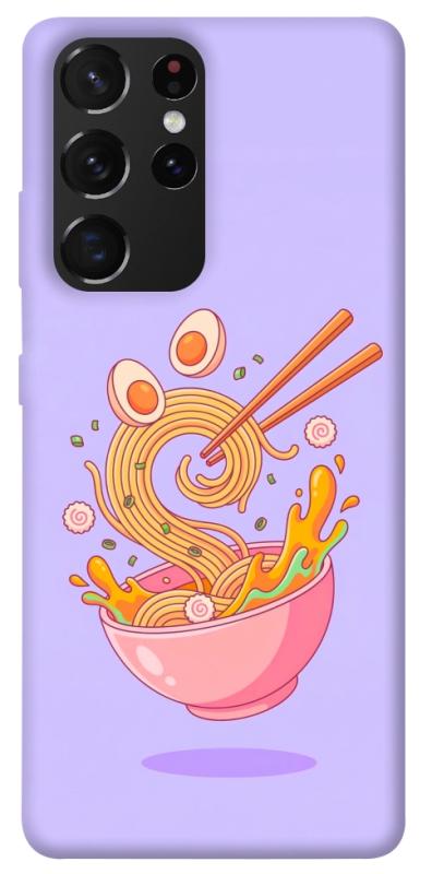 Чехол itsPrint Cartoon noodles для Samsung Galaxy S21 Ultra, еда, купить оптом с доставкой