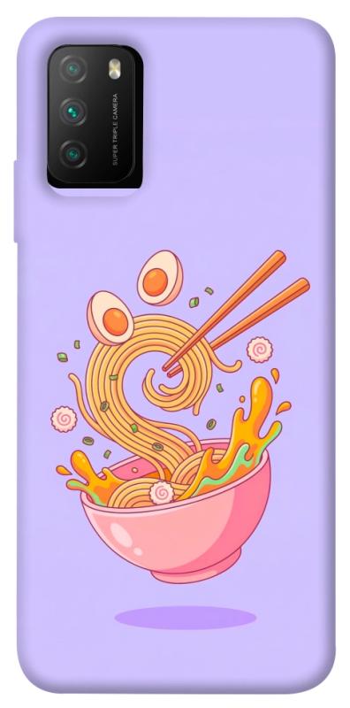 Чохол itsPrint Cartoon noodles для Xiaomi Poco M3, їжа, купити оптом з доставкою