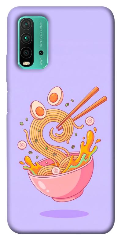 Чехол itsPrint Cartoon noodles для Xiaomi Redmi Note 9 4G / Redmi 9 Power / Redmi 9T, еда, купить оптом с доставкой