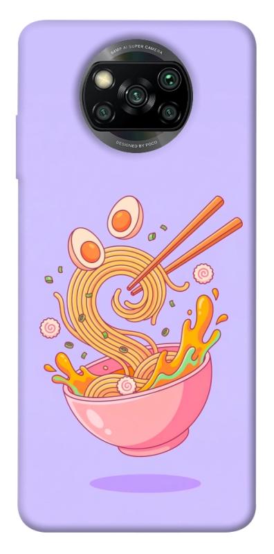 Чехол itsPrint Cartoon noodles для Xiaomi Poco X3 NFC / Poco X3 Pro, еда, купить оптом с доставкой