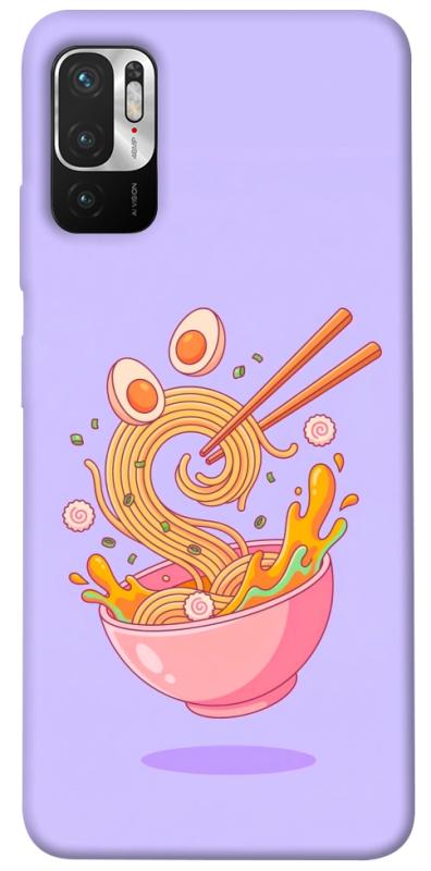 Чехол itsPrint Cartoon noodles для Xiaomi Redmi Note 10 5G, еда, купить оптом с доставкой