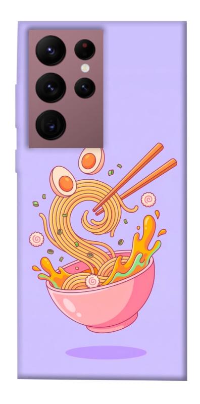 Чехол itsPrint Cartoon noodles для Samsung Galaxy S22 Ultra, еда, купить оптом с доставкой