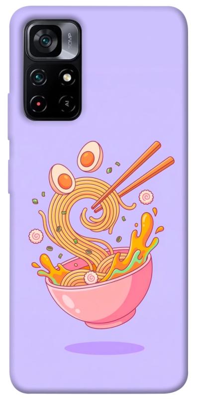 Чехол itsPrint Cartoon noodles для Xiaomi Poco M4 Pro 5G, еда, купить оптом с доставкой