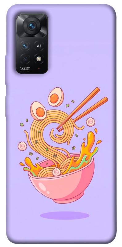 Чехол itsPrint Cartoon noodles для Xiaomi Redmi Note 11 Pro 4G/5G, еда, купить оптом с доставкой