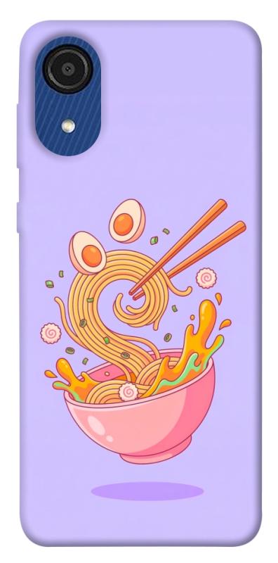 Чехол itsPrint Cartoon noodles для Samsung Galaxy A03 Core, еда, купить оптом с доставкой