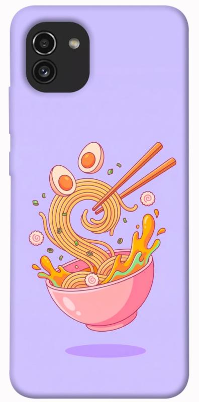 Чохол itsPrint Cartoon noodles для Samsung Galaxy A03, їжа, купити оптом з доставкою