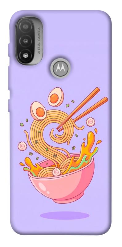 Чехол itsPrint Cartoon noodles для Motorola Moto E20, еда, купить оптом с доставкой