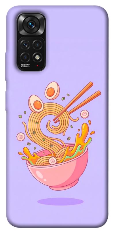 Чехол itsPrint Cartoon noodles для Xiaomi Redmi Note 11 (Global) / Note 11S, еда, купить оптом с доставкой