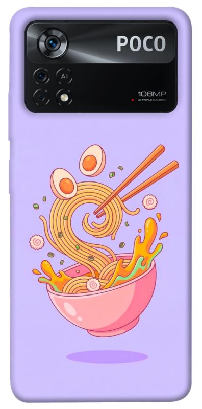 Чехол itsPrint Cartoon noodles для Xiaomi Poco X4 Pro 5G, еда, купить оптом с доставкой