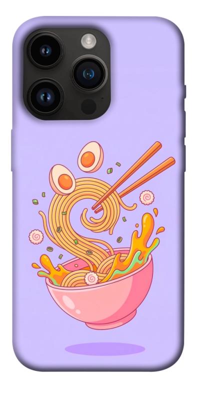 Чехол itsPrint Cartoon noodles для Apple iPhone 14 Pro (6.1"), еда, купить оптом с доставкой