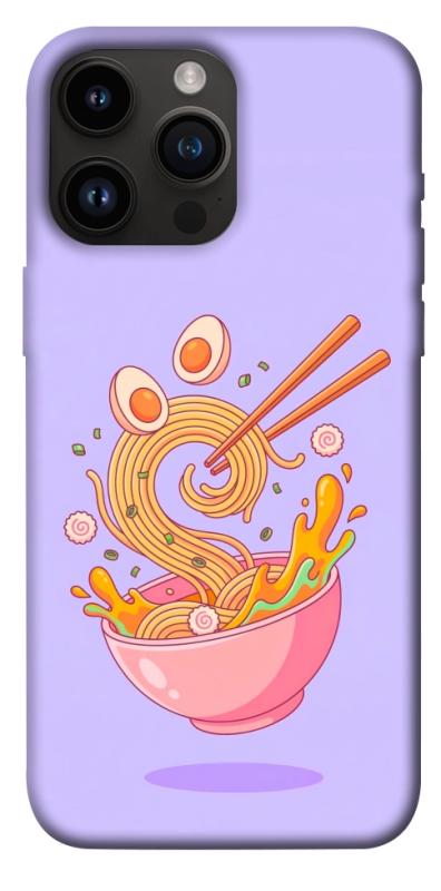 Чехол itsPrint Cartoon noodles для Apple iPhone 14 Pro Max (6.7"), еда, купить оптом с доставкой