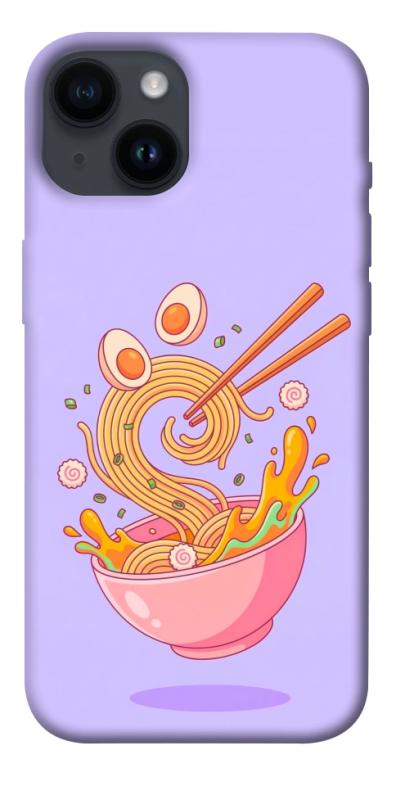 Чехол itsPrint Cartoon noodles для Apple iPhone 14 (6.1"), еда, купить оптом с доставкой