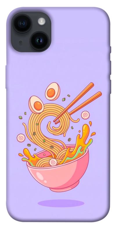 Чехол itsPrint Cartoon noodles для Apple iPhone 14 Plus (6.7"), еда, купить оптом с доставкой