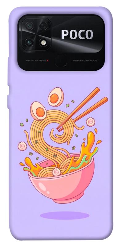 Чехол itsPrint Cartoon noodles для Xiaomi Poco C40, еда, купить оптом с доставкой