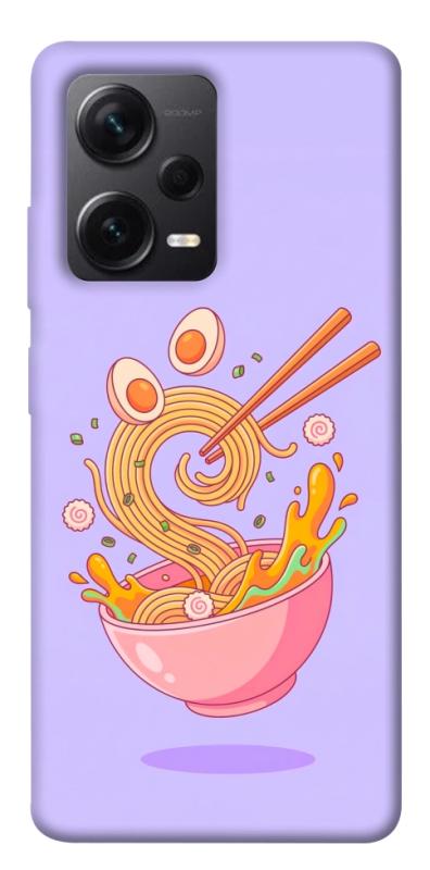 Чехол itsPrint Cartoon noodles для Xiaomi Redmi Note 12 Pro+ 5G, еда, купить оптом с доставкой