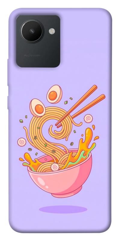 Чехол itsPrint Cartoon noodles для Realme C30s, еда, купить оптом с доставкой