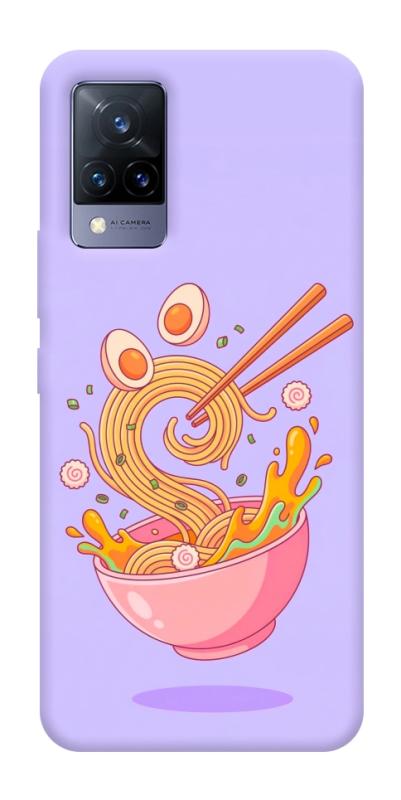 Чохол itsPrint Cartoon noodles для Vivo V21, їжа, купити оптом з доставкою