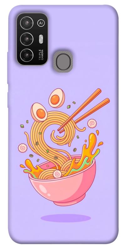 Чехол itsPrint Cartoon noodles для ZTE Blade A52, еда, купить оптом с доставкой