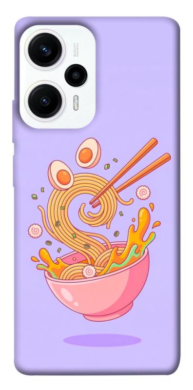 Чехол itsPrint Cartoon noodles для Xiaomi Poco F5 / Note 12 Turbo, еда, купить оптом с доставкой