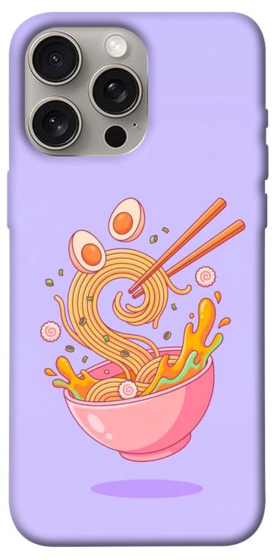 Чехол itsPrint Cartoon noodles для Apple iPhone 15 Pro Max (6.7"), еда, купить оптом с доставкой