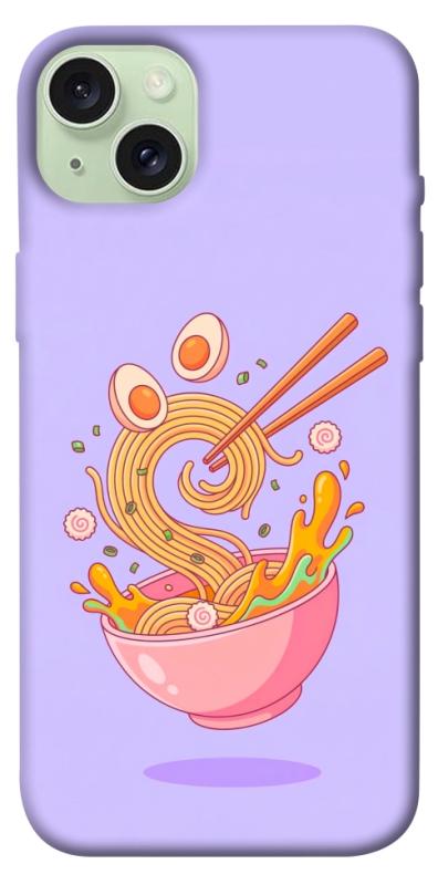 Чехол itsPrint Cartoon noodles для Apple iPhone 15 Plus (6.7"), еда, купить оптом с доставкой