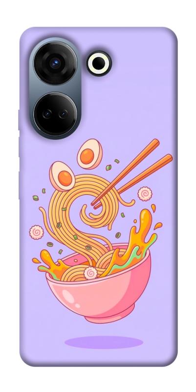 Чехол itsPrint Cartoon noodles для TECNO Camon 20 Pro (CK7n), еда, купить оптом с доставкой