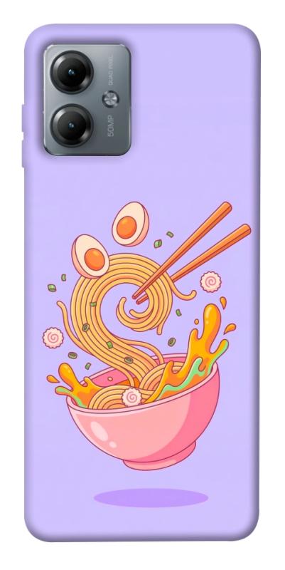 Чехол itsPrint Cartoon noodles для Motorola Moto G14, еда, купить оптом с доставкой