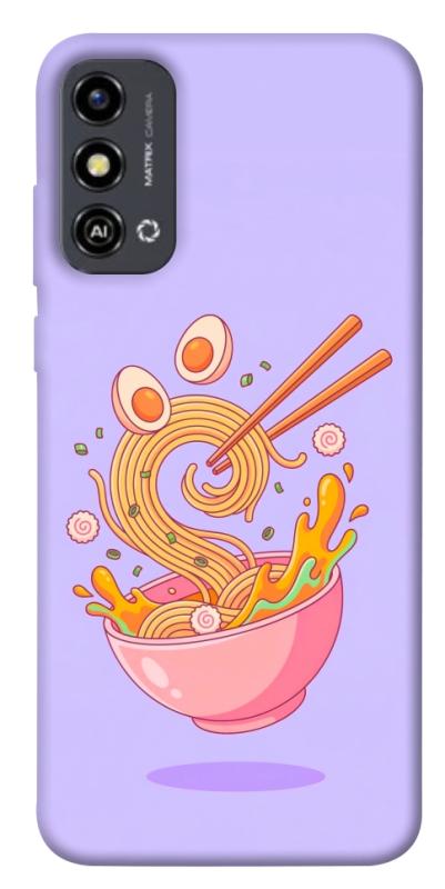 Чехол itsPrint Cartoon noodles для ZTE Blade A53, еда, купить оптом с доставкой