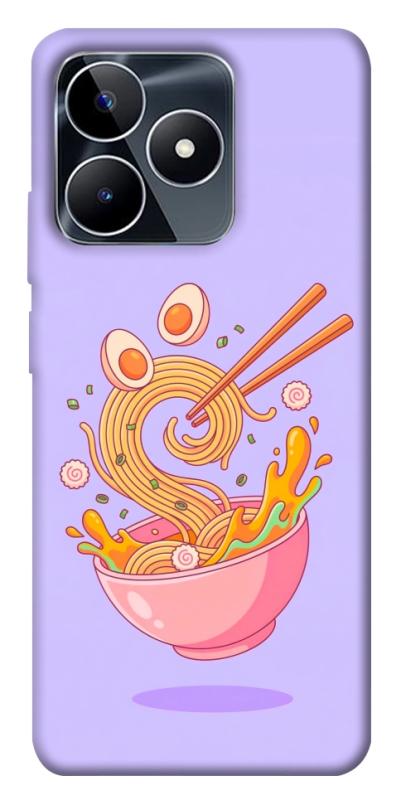Чехол itsPrint Cartoon noodles для Realme C53, еда, купить оптом с доставкой