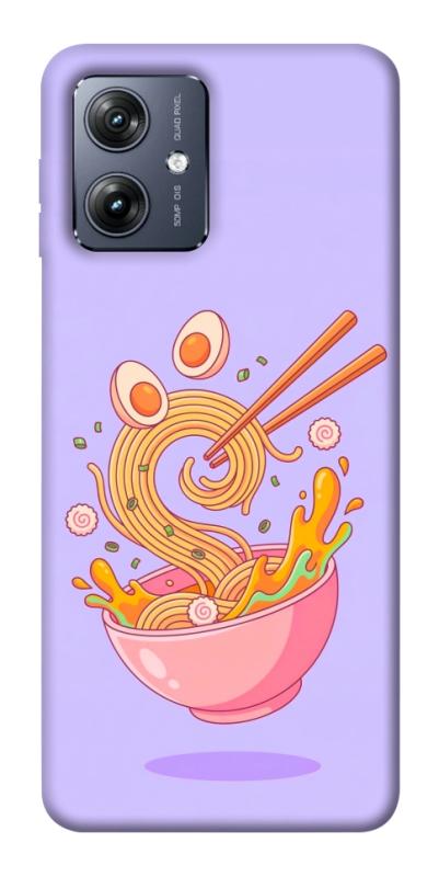 Чехол itsPrint Cartoon noodles для Motorola Moto G54, еда, купить оптом с доставкой