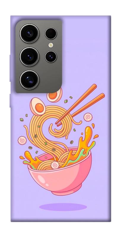 Чехол itsPrint Cartoon noodles для Samsung Galaxy S24 Ultra, еда, купить оптом с доставкой
